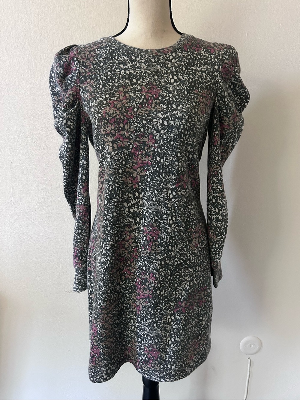 Rebecca Minkoff Cottagecore Romantic Floral Prairie Puff Sleeve Shift Dress M